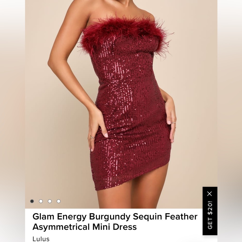 New with Tags burgundy dress